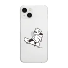 Sato Manakaのスケボー犬 Clear Smartphone Case