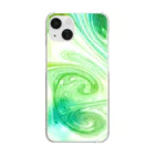 Macrorianの#001 green water Clear Smartphone Case