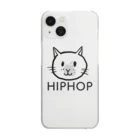 autorockwearのHIPHOP猫 クリアスマホケース