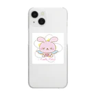 Anela’Eheuの天使のうさぎハピバニちゃん Clear Smartphone Case