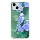 akane_art（茜音工房）の花フォト（アジサイ/緑） Clear Smartphone Case