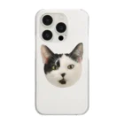 紙子の猫のニニコのお顔iPhoneケース Clear Smartphone Case