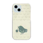 イラスト MONYAAT のみつぐとり　みどり4 Clear Smartphone Case