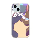 ブギーズのタイマン猫 Clear Smartphone Case