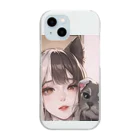 ラッキーLOVEの猫耳地雷っ娘2 Clear Smartphone Case