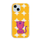 ねこじゃらしのカラフルな猫科動物 -colorful felines- Clear Smartphone Case