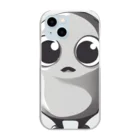 かわいい女の子とシュールな絵の二足ひよこ Clear Smartphone Case