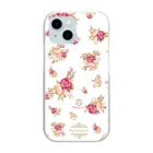 旅猫王子れぉにゃん👑😼公式(レイラ・ゆーし。)の【英国ローズガーデン🌹バラ】ホワイト Clear Smartphone Case