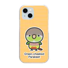 いんこ屋堂のホオミドリウロコインコ（パイナップル） Clear Smartphone Case