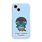 いんこ屋堂のホオミドリウロコインコ（ブルー） Clear Smartphone Case