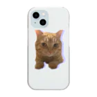 めんけ猫。の我が家の猫くんです。 Clear Smartphone Case