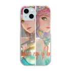 💖宇宙整体♪🌈♪こころからだチャンネル♪💖のThere are infinite rays of love in my eyes Clear Smartphone Case