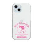 kazu_gのあなたは美しい！日本美女連盟 正会員（淡色用） Clear Smartphone Case