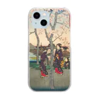 浮世絵屋の広重「冨二三十六景⑦　東都墨田堤」歌川広重の浮世絵 Clear Smartphone Case