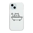 NIANのバスタブネコ Clear Smartphone Case