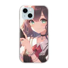 luckyTigerのゲーム女子 Clear Smartphone Case