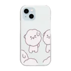 feee.co/フィー子(マーメイド)のふわもち犬の集い(井戸端会議) Clear Smartphone Case