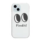 usabit.のぐっず屋さんのFindit！ロゴ Clear Smartphone Case