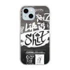 Studio L.O.Lのメッセージ【Life is shit】 Clear Smartphone Case