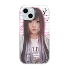 neko_28のスカイブルーの主 Clear Smartphone Case