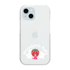 Illustrator Moca&Ram shopのいちごのお姫さまStrawberry BeBe🍓ストロベリーべべ Clear Smartphone Case