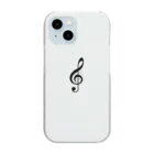 #(シャープ)の音楽シリーズ#1 Clear Smartphone Case