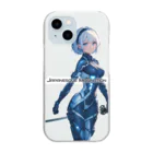 Japanesque_ImaginationのCyborg Ninja : Iris Nova Clear Smartphone Case