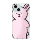 みつまめこshopのポテっとうさぎ Clear Smartphone Case