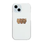 YEAH YEAH YETIの3匹のクマ Clear Smartphone Case