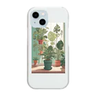 kamako-0608の観葉植物のイラスト Clear Smartphone Case