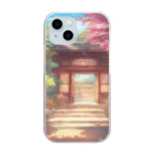 jampackの【風景】寺院 Clear Smartphone Case