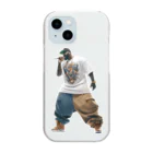 hoodie styleの天才ラッパー Clear Smartphone Case