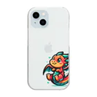 おさんぽドラ子のおさんぽドラゴンのドラ子 Clear Smartphone Case