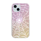 　Mtスペースの#蜘蛛の巣 Clear Smartphone Case