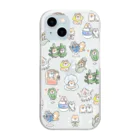 ほんわかしばいぬのダジャレを言う犬(いっぱい) Clear Smartphone Case