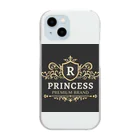 ROYAL Princessのゴージャスロゴブランド Clear Smartphone Case