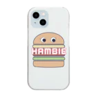 charlolの🍔ハンビーちゃん Clear Smartphone Case