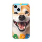 ANTARESの今日もハッピーな柴犬 Clear Smartphone Case