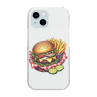 pitaco-landのチーズバーガーセット Clear Smartphone Case