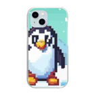 ulyssespomatsの冒険しているペンギン Clear Smartphone Case