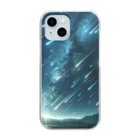 daruman77の流星群 Clear Smartphone Case