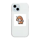 漫画風Tシャツのぶらうんふんど Clear Smartphone Case