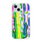 colorful-yokoの大胆なカラーパレット Clear Smartphone Case