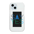 HugoDesignsのSay Yes! クリアスマホケース