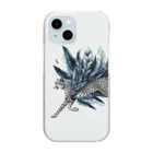 FUMYのフェザーランナーcheetah Clear Smartphone Case