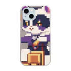 yuto5476のマジックをする猫 Clear Smartphone Case