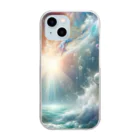 SaunaSplashArt サウナスプラッシュアートの水風呂デザイン（幻想） Clear Smartphone Case