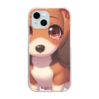 Dog Selectionのミニチュアダックス　女の子　アイテム Clear Smartphone Case