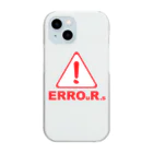 Our.s SUZURI店のERROuR.s Clear Smartphone Case