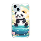 waterpandaの水辺のパンダ Clear Smartphone Case